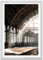 ARTFAVES® Poster - Bahnhofshalle | Wanddeko Wandbild Fotografie Vintage | mit Rahmen Weiss | 30 x 40 cm