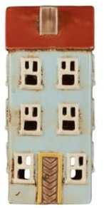 IB Laursen Haus f/Teelicht Nyhavn gelber Türrahmen, B: 8 H: 20 L: 9