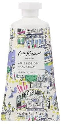 Cath Kidston Hand Cream 50ml, Shea Butter and Vitamin E, Moisturiser For Dry Hands, Orchard Apple and Elderflower Fragrance, Pocket and Travel Size, Vegan and Cruelty Friendly, Beauty Gift For Her
