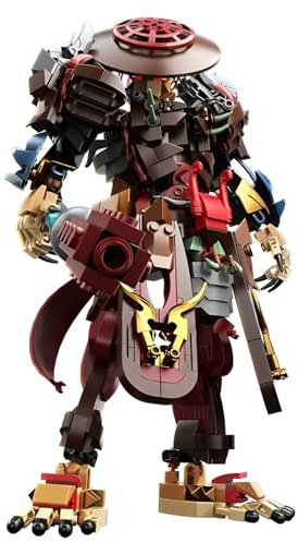 DzirePada Monkey King Mech Building Set, 867PCS Action Figure Mecha Robot Toys Collectible Model Kit Cool, Black Myth Game Character Building Kit, Ideas Gifts for Boys Kids Adults