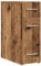 vidaXL modernes Sideboard mit Alter Holzoberfläche, 3 geräumige Schubladen, effektive Aufbewahrungslösung für Wohnzimmer & Schlafzimmer, stylisches Möbel für Dein Zuhause