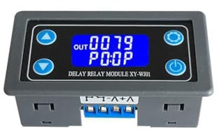 Riiichflowshop Módulo de relé XY-WJ01 con Pantalla LED Digital Circuito de temporización de Ciclo Sw PCB