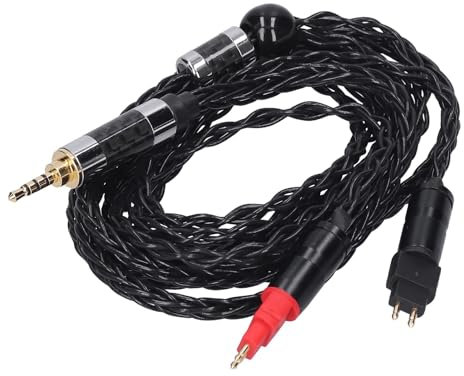 XUXHOU 8 CORE Balanced Silber -versilbertes Audiokabel für HD600 HD580, Klare Mittlere Frequenz, Weiches, Aber Langlebiges Material, HD650 -kompatibel (2,5 mm Gleichgewicht)