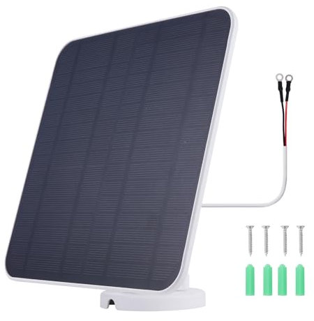 KIXZSAZ Waterproof for Ring Video Doorbell 3 Easy Efficient Charging Panel Video 3 4 Solar Power Panel Ring Video Reliable, White