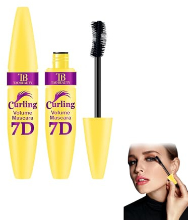 ZWWOGE Mascara Nero Waterproof, Naturale per Ciglia Extra Lunghe, Ipoallergenico, Dona Volume Agli Occhi Sensibili, Ciglia a Ventaglio, Sguardo più Ampio, Adatto a Occhi Sensibili, Senza Grumi