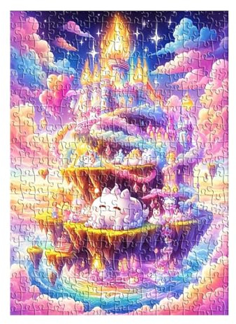 Puzzle 1200 Teile Erwachsene Schloss Tier Katze Puzzles für Erwachsene Kreative Unterhaltung Schwer Klassische Puzzles 75x50 cm Geschicklichkeitsspiel für die ganze Familie