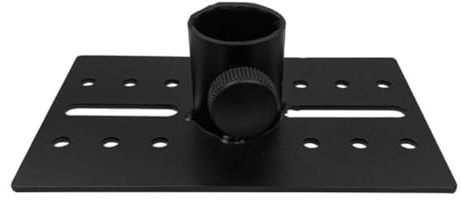 Gettimore Drehbare 35 mm Metallhalterung, Stativstange, DJ-Lautsprecherständer, Adapter, obere Kappe, passend für 13 mm oder kleinere Schraubstange, für PA-Lautsprecher, Schwarz
