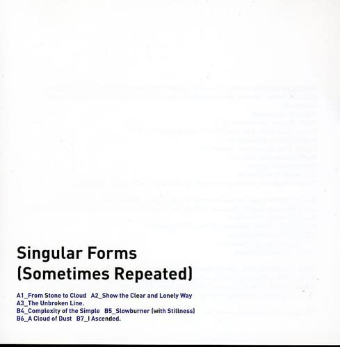 Singular Forms [Sometimes Repeated]