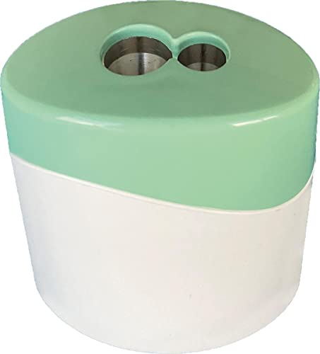 M+R Doppelspitzdose Green Line, oval, Spitzer: Metall, Behälter: Bio-Werkstoff, recycelbar