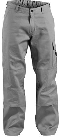 KÜBLER Workwear KÜBLER ORGANIQ Arbeitshose anthrazit, Größe 52, Herren-Arbeitshose aus Baumwolle, Arbeitshose mit Knieschutztaschen nach EN 14404, Bequeme Arbeitshose