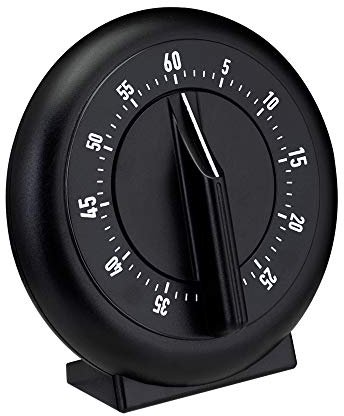 Marathon Classic 60 Minuten Mechanische Küchenuhr mit Aufzug | Idealer Kochtimer mit leicht ablesbarem, großem Ziffernblatt und lautem Alarm | Kann auch als Eieruhr verwendet Werden