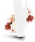 Glaskönig - Weiße Bodenvase aus Glas 43cm hoch Ø 17,5cm - optimale Größe für Jede Dekoration - Dekovase mit dicken Seitenwänden von 5mm und massiven Rundboden für einen sicheren Stand