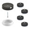 Wagner QuickClick® Kunststoffgleiter Möbelgleiter Stuhlgleiter 4er-Set zum Anschrauben - 4X Basis+Schraube+Gleiteinsatz austauschbar - Kunststoff Hyper - Durchmesser Ø 25 mm - Made in DE - 15809500