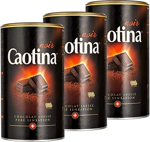 Caotina Noir Lot de 3 boîtes de 500 g