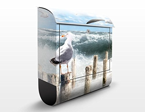 Briefkasten mit Zeitungsrolle Absolut Sylt 46cm x 39cm