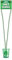 Pack of 6 St Patrick's Day Shot Glass with Necklace - Party Decoration