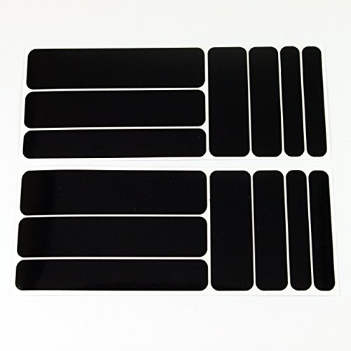 PULHEM reflektierendes Reflex-Aufkleber Set14 aus Reflexfolie schwarz
