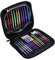 Circular Knitting Needle Kit， Akozon 1 Set Interchangeable Knitting Metal Needles Set 13 Sizes 2.75mm-10mm with Zipper Storage Case