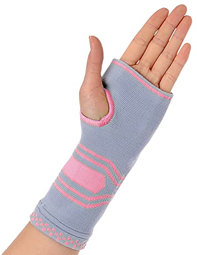 Dr. Arthritis Von Ärzten Entworfen, Handgelenk Bandagen, Handgelenkstütze, Handflächenschutz mit Gelpolster, Handgelenkbandage für Karpaltunnel, RSI, Handgelenkschoner für Rechts/Links, Pink, S