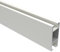 Interdeco Innenlaufprofil Weiß 14x35 mm (eckig) aus Aluminium für Innenlauf-Gardinenstangen Smartline, 220 cm