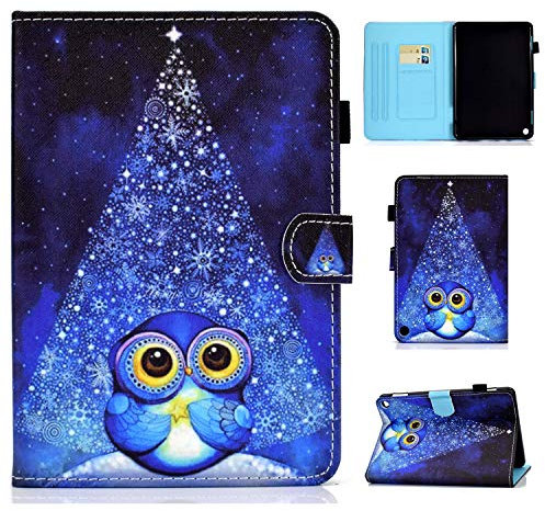 Bspring Huawei MediaPad T3 10 Tablet Funda, Slim PU Cuero con Soporte Funda Caso Case para 10.1 Huawei MediaPad T3 Tablet PC,Búho