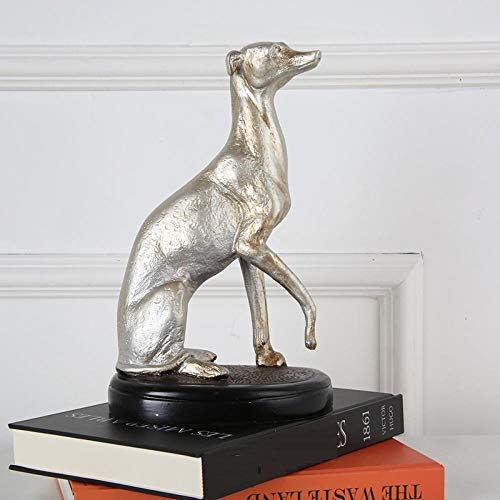 Kleine Skulptur American Style Kreative Windhund Hund Kunst Skulptur Simulation Tier Statue Harz Handwerk Dekorationen Für Zuhause