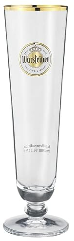 Warsteiner 6er Set Trinkbecher, 0,4 L, Transparent, Durabel, Wiederverwendbar, Oval, Becher, Tasse, Zuhause, Glas, Alle Gelegenheiten