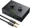 LiNKFOR Conmutador de Audio 3,5 mm bidireccional,4 Puertos Selector de Audio 4(1) in-1(4)-out con Audio de 3,5mm Cable,Switch Audio Jack 3,5 para Altavoz,PC, Teléfono,Auriculares