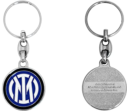Giemme Schlüsselanhänger Inter, neues Logo, Metall, Original-Gemälde, offizielles Produkt