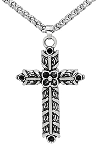 HCMA Amulett-Halskette, doppelseitig, Wikinger-Halskette, Athelstans Kreuz, Ragnar, indischer Schmuck, Männer, Frauen, Anhänger, Wikinger-Geschenk