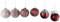 CHICCIE 6 Set Weihnachtskugeln Rot Glas 10cm - Christbaumkugeln Weihnachtskugeln