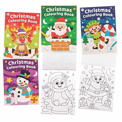 Baker Ross FC258 Mini-Weihnachtsaktivitätenbuch für Kinder – 12 Stück, Puzzlebücher für Kinder, Partytütenfüller für Kinder