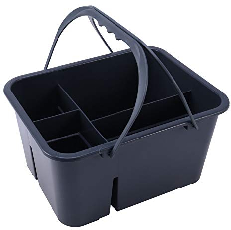 Beauneo Cesta de Limpieza de ArtíCulos Diversos Caja de Herramientas PortáTil de PláStico Cesta de Almacenamiento Limpieza de Hotel Cesta de Herramientas de Limpieza y Saneamiento