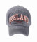 Robin Ruth Graue Baseballkappe mit beige/rotem Irland-Text, mit verstellbarem Riemen, Jeansgrau, Einheitsgröße