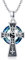 XIXLES Kreuz Kette für Damen mit Yin Yang Tai Chi 925 Silber Kreuz Anhänger Kristall Kette für Damen Freund Mutter
