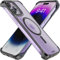 REBEL Schutzhülle iPhone 14 Pro, Frosted Flex-Serie, freiliegende Seiten für Komfort, stark MagSafe-kompatibel, lichtdurchlässig, schützend, stoßfest, verbesserte rahmenlose Abdeckung, 17,5 cm