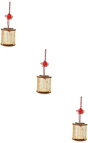 Hemobllo 3st Singvogelkäfig Hängender Käfig Für Insekten Transportkäfig Kollektorkäfig Hängender Lebensraum Heuschrecken Mit Käfig Fehlerfänger Tierkäfig Massivholz Bambus Runder Käfig Kind