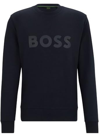 BOSS Men's Salbo Sweatshirt, Dark Blue402, L