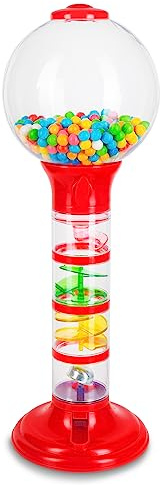 22 Inch Twister Gumball Machine - Includes 110g of Gumballs | Height-Adjustable Stand | No Coins Required | Mesmerising Gumball Dispensing | Sturdy Robust Plastic | Ideal for Kids 3+