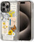 MOSNOVO für iPhone 15 Pro Max Hülle – Durchsichtige, schlanke, stoßfeste TPU+PC-Handyhülle, [6,6 Fuß Fallschutz/Anti-Abziehen] - Vintage-Collage-Kunst