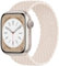 OMECKY Lace Solo Loop Compatible With Apple Watch Band S9/8/7/6/5/4/3 38/40/41MM, Cute Nylon Stretchy Elastic Braided Sport Strap for iWatch SE, XS Starlight