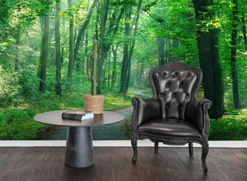 Poster Geant Mural Papier peint mural 3D forêt d'été, 120 x 80 cm Poster Geant Mural 3D Pour Salon Chambre Décoration Murale