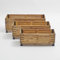 Bambus-Pflanzkasten rechteckig - Blumentopf/Pflanzkübel/Verschiedene Größen (S: H23 x B56 x T20 cm)