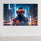 timalo® Gamer poster mit Namen personalisiert gaming Wanddeko gamer Bild für die Wand Wandbild Jugendzimmer coole Poster gaming zimmer Bilder für Teenager | poster1-Motiv72-B80xH61cm