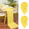 2 Stück Seihtuch Tischläufer Babygelb,90 x 300 cm Hell Gelb Rustikaler Gaze Stoff Boho Tischläufer Käsetuch Cheesecloth Tischläufer Hochzeit Tischdecke für Hochzeitsfeier Brautparty Tischdekoration