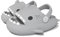 CELANDA Ciabatte Grigio chiaroEstive per Bambin Pantofole da Bagno Ragazzi Ragazze Antiscivolo Ciabatta da Doccia Comode Sandali da Spiaggia e Piscina Shark Slides Slippers (Grigio Chiaro 26-27 EU)