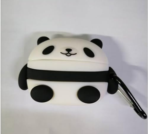 LICHENGTAI Kompatibel mit AirPods Pro 2 Hülle Stoßfeste Ultradünn Silikon Kopfhörer Taschen Case Kawaii Cartoon Panda Schutzhülle mit Karabiner Mädchen Jungen Kompatibel für AirPods Pro 2 2022