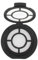 Fackelmann 42227 Kit de 2 capsules café réutilisables compatibles Senseo, capsule café reutilisable, accessoires pour machines à café, dosette café réutilisable, capsules permanente, PET, 7 x 1 cm