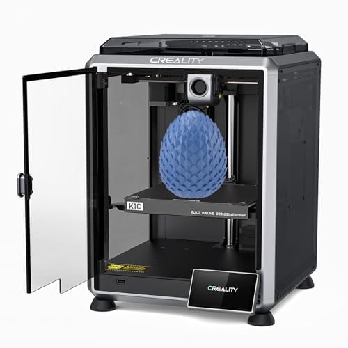 Creality K1C 3D Drucker, 600 mm/s Max. Druckgeschwindigkeit, mit Al Kamera, All Metal Extruder Kit, Schnellwechsel Tri Metalldüse, Unterstützung von Carbonfaser Filament