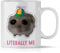 mindmonkeys® Sad Hamster Meme Lustige Tassen Hamsti Lustige Sprüche Tasse | Literally me Hut | Keramik 300 ml